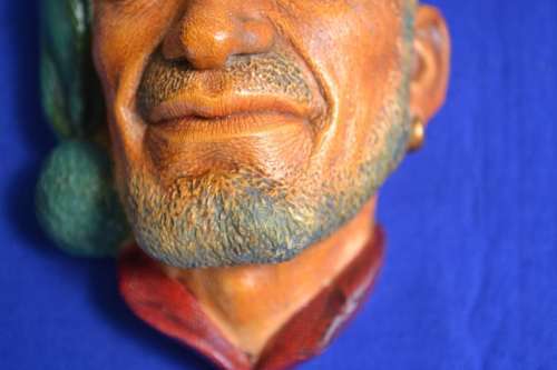 Vintage Bossons Chalkware Character Head - The Corsican