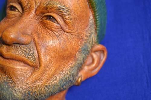 Vintage Bossons Chalkware Character Head - The Corsican