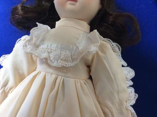 Vintage Porcelain Doll with Glasses