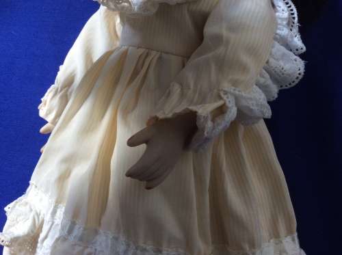 Vintage Porcelain Doll with Glasses