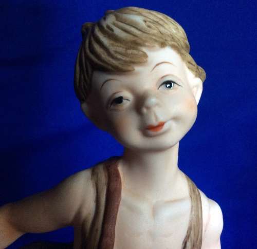Pair of Leonardo Collection Bisque Porcelain Figurines