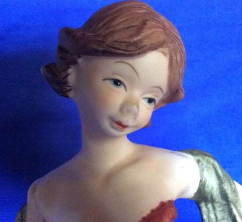 Pair of Leonardo Collection Bisque Porcelain Figurines
