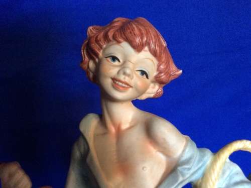 Large Leonardo Collection Bisque Porcelain Figurine