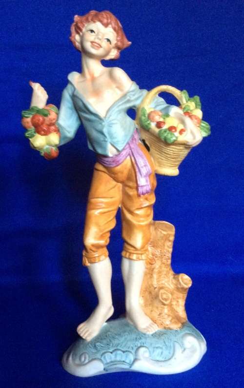 Large Leonardo Collection Bisque Porcelain Figurine
