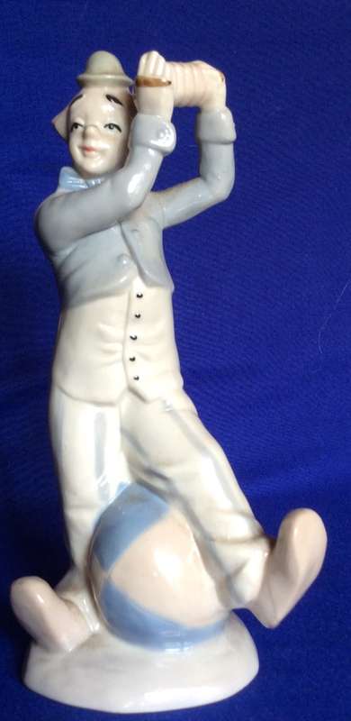 Porcelain Clown Figurines