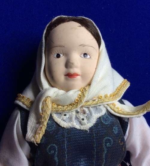 Original All Porcelain Dolls of the World Doll #44 Romania