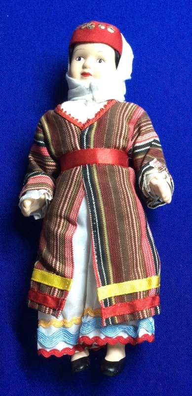 Original All Porcelain Dolls of the World Doll #41 Cyprus