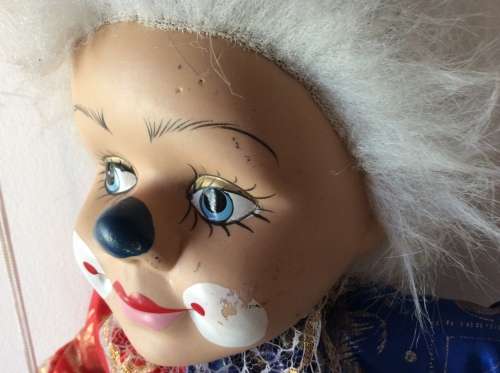 Vintage Hanging Clown on Swing