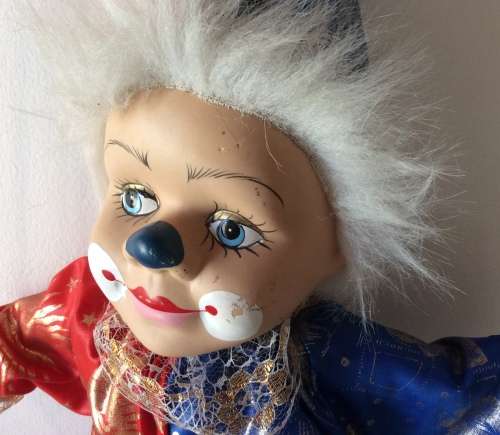 Vintage Hanging Clown on Swing