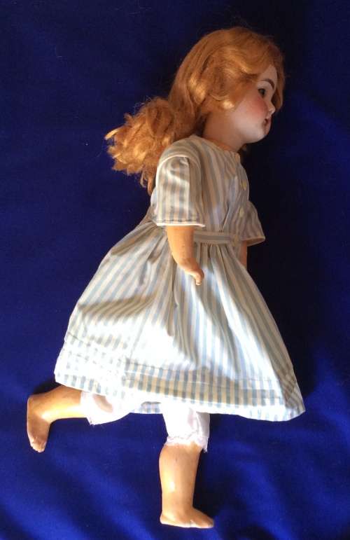 Antique Doll - Jointed Composition Body and Porcelain Head