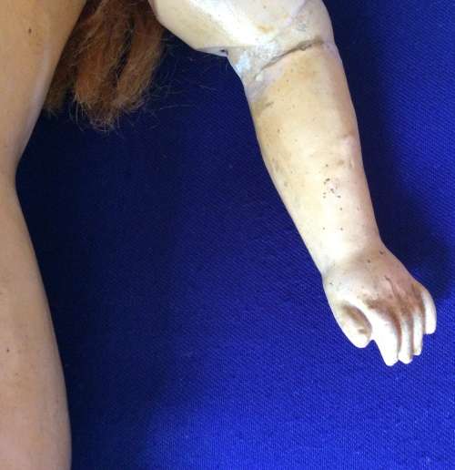Antique Doll - Jointed Composition Body and Porcelain Head
