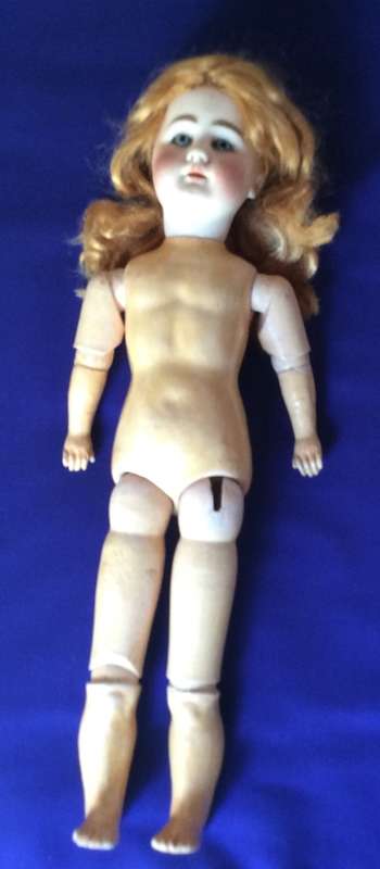 Antique Doll - Jointed Composition Body and Porcelain Head