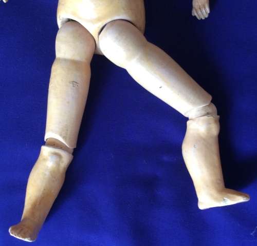 Antique Doll - Jointed Composition Body and Porcelain Head