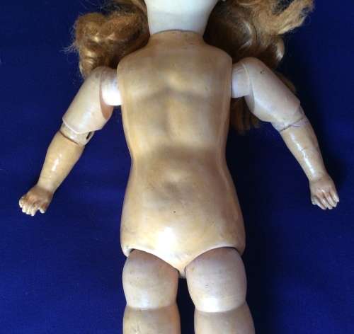 Antique Doll - Jointed Composition Body and Porcelain Head