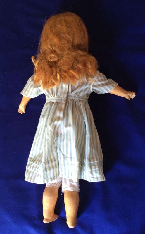 Antique Doll - Jointed Composition Body and Porcelain Head