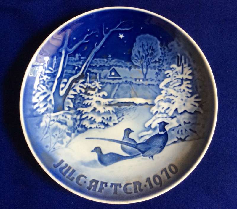 Bing and Grondahl Collectable Christmas Plate 1970