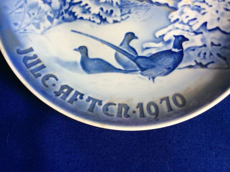 Bing and Grondahl Collectable Christmas Plate 1970