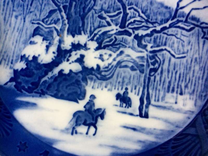 Royal Copenhagen Collectable Christmas Plate 1967