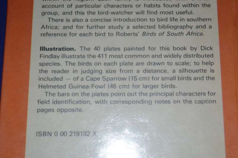 A Field Guide to the Birds of Southern Africa By O.P.M. Prozesky