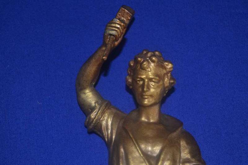 Antique Spelter Figure of a Blacksmith c1920`s