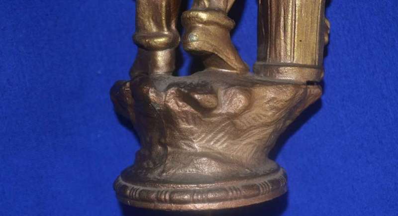 Antique Spelter Figure of a Blacksmith c1920`s
