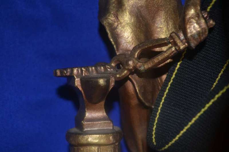 Antique Spelter Figure of a Blacksmith c1920`s