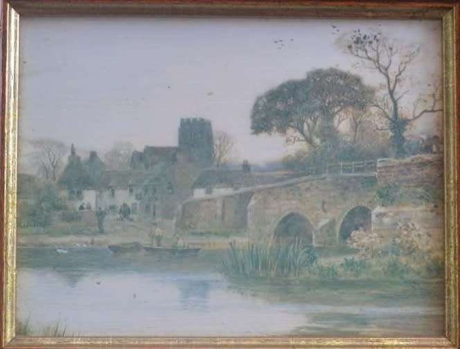 Set of Four WS Lloyd Paintings in Matching Wooden Frames
