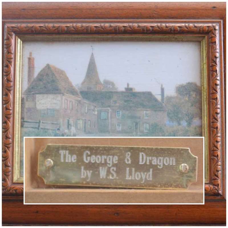 Set of Four WS Lloyd Paintings in Matching Wooden Frames
