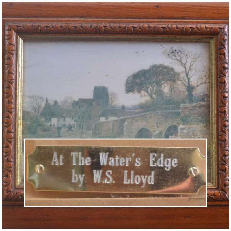 Set of Four WS Lloyd Paintings in Matching Wooden Frames