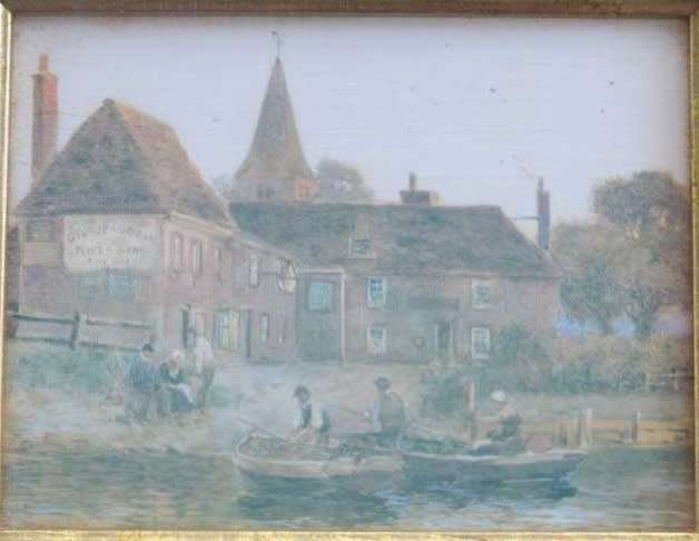 Set of Four WS Lloyd Paintings in Matching Wooden Frames
