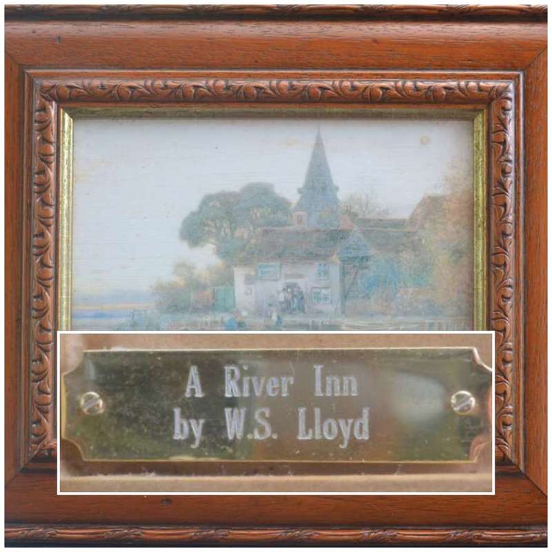 Set of Four WS Lloyd Paintings in Matching Wooden Frames