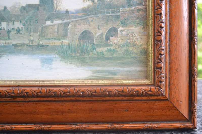 Set of Four WS Lloyd Paintings in Matching Wooden Frames