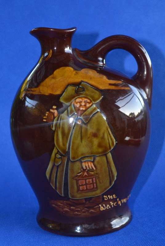 Antique Royal Doulton Kingsware Dewars Whisky jug /  Flagon - The Watchman
