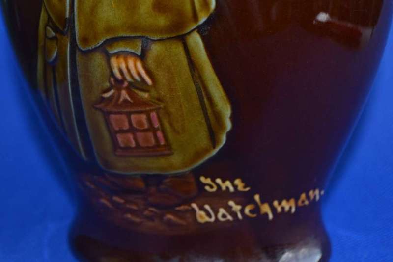 Antique Royal Doulton Kingsware Dewars Whisky jug /  Flagon - The Watchman