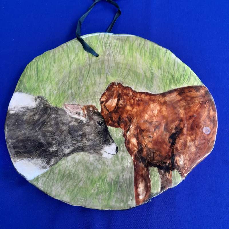 Cereamic Wall Plaque by Julia K