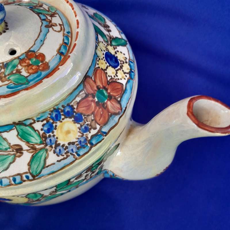 Assembled Vintage Hand Painted Art Deco Part Tea Set by KC Japan