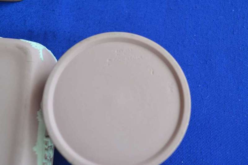 Wedgwood Jasperware Pink Trinket Boxes with Lids