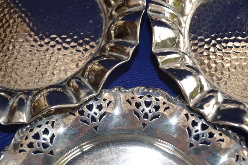 Assorted Silver Plated Bowls - Four Pieces