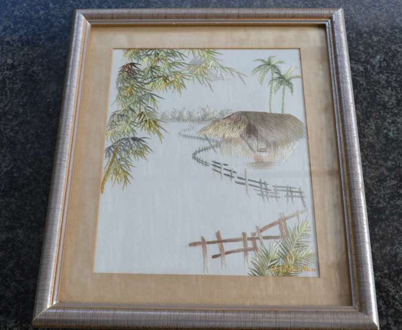 XQ Vietnam Hand Embroidered Silk Art