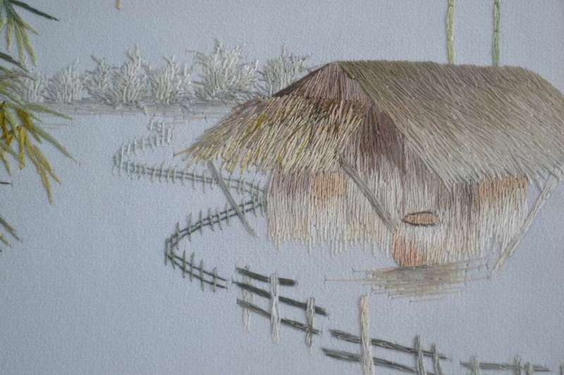 XQ Vietnam Hand Embroidered Silk Art