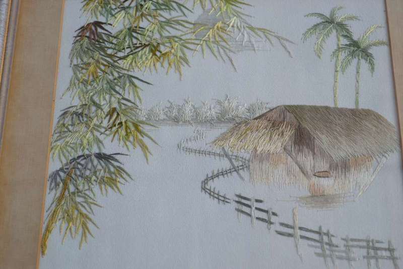 XQ Vietnam Hand Embroidered Silk Art