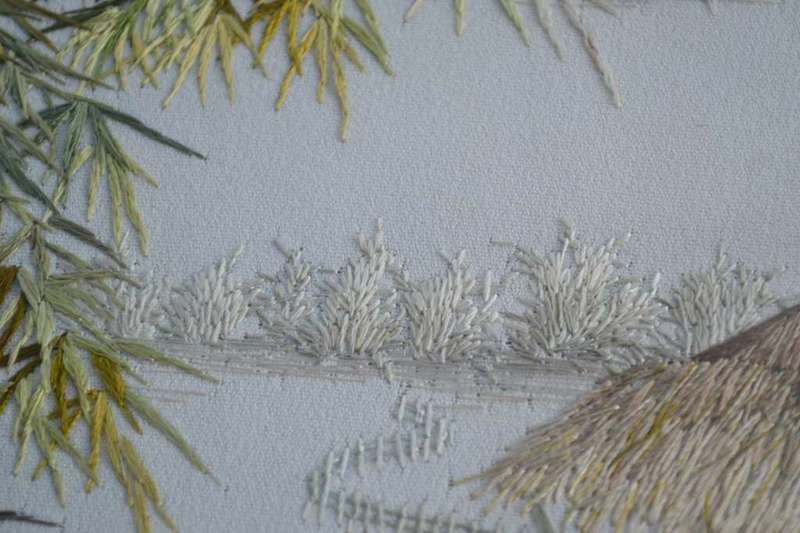 XQ Vietnam Hand Embroidered Silk Art