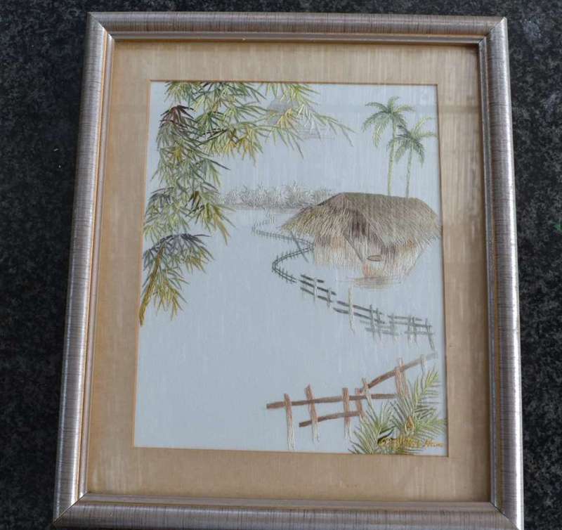 XQ Vietnam Hand Embroidered Silk Art