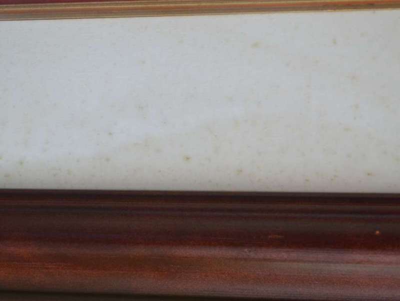 Original Painting Signed S Thompson in Heavy Mahogany Frame