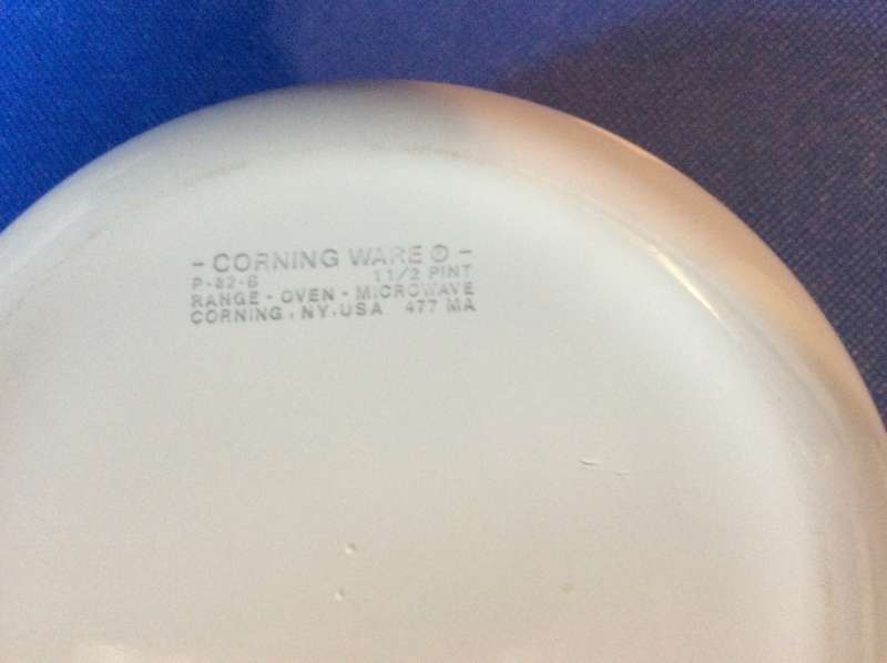 Vintage Corning Ware Blue Cornflower Sauce Pan / Skillet - Small