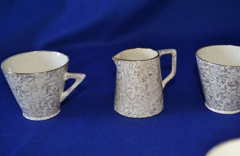 TF & S Ltd Phoenix Ware Gold Chintz Coffee Set - 12 Pieces