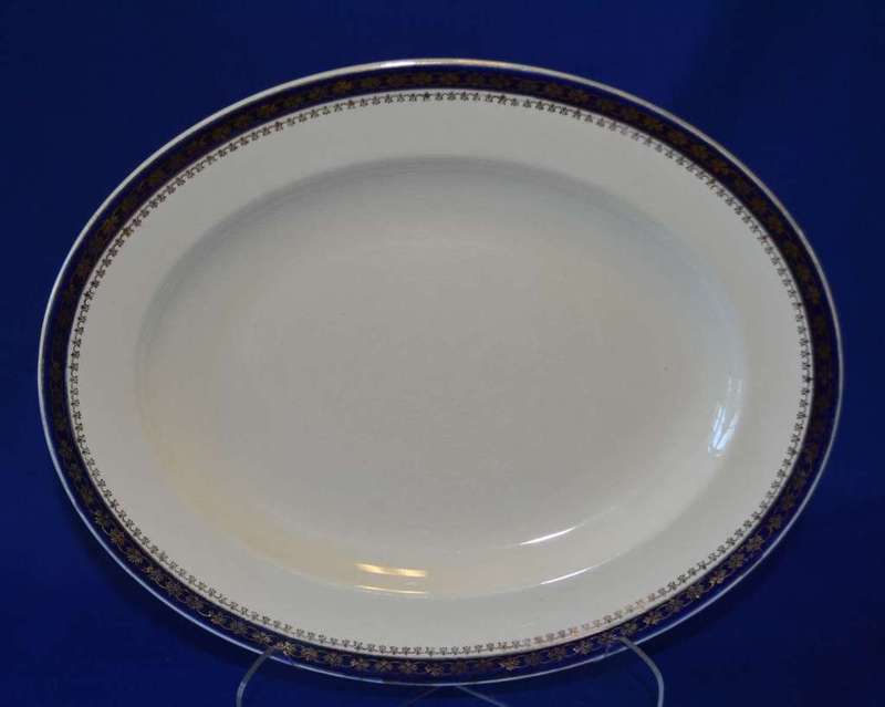 Vintage Alfred meakin  Bleu de Rol Serving Bowl and Platter