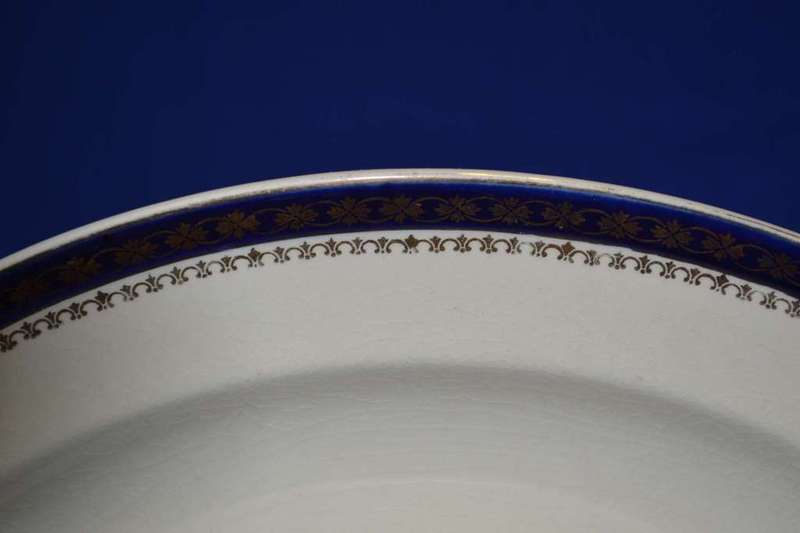 Vintage Alfred meakin  Bleu de Rol Serving Bowl and Platter