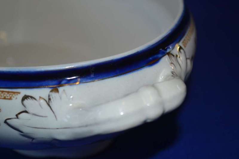 Vintage Alfred meakin  Bleu de Rol Serving Bowl and Platter