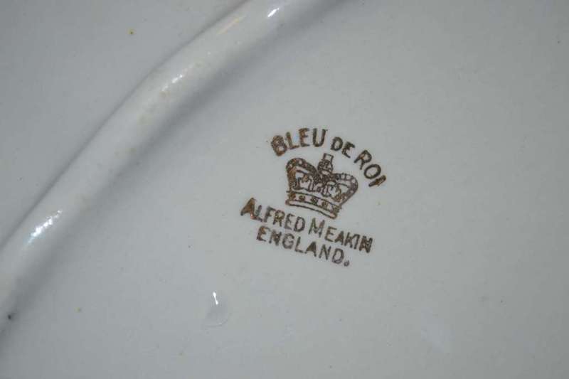 Vintage Alfred meakin  Bleu de Rol Serving Bowl and Platter